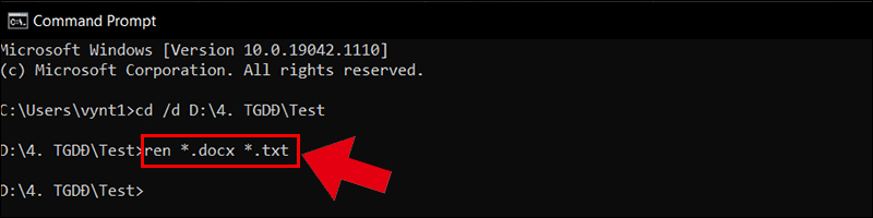 Đổi file .docx thành .txt